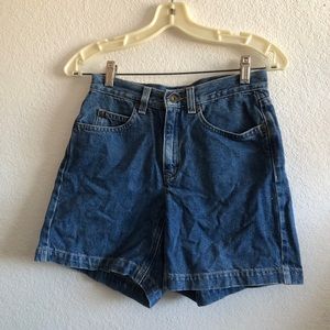 Liz Clairbone Vintage Blue Denim Shorts High Waisted